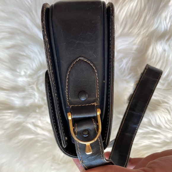 Authentic vintage Celine black macadam house carriage shoulder bag - Picture 3 of 13